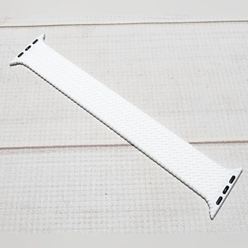 Braided White Solo Loop Strap For Apple Watch 42/44MM - New In Package